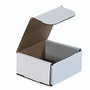 Office Wagon; Brand White Corrugated Mailers, 4 inch; x 4 inch; x 2 inch;,, Pack Of 50