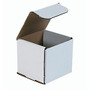 Office Wagon; Brand White Corrugated Mailers, 4 inch; x 4 inch; x 4 inch;, Pack Of 50