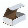 Office Wagon; Brand White Corrugated Mailers, 7 inch; x 4 inch; x 2 inch;, , Pack Of 50