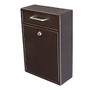Mail Boss Locking Security Drop Box, 16 1/4 inch;H x 11 1/4 inch;W x 4 3/4 inch;D, Bronze