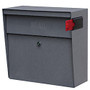 Mail Boss&trade; Metro Mail Wall Mount Locking Mailbox, 14 3/4 inch;H x 15 2/5 inch;W x 7 1/8 inch;D, Granite