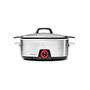 Chefman RJ15-6-DC Slow Cooker With Die-Cast Insert, Silver