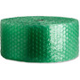 Sparco Bulk 1/2 inch; Large Recycled Bubble Cushioning Rolls - 12 inch; Width x 125 ft Length - Eco-friendly, Flexible, Lightweight - Green