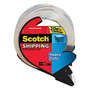 Scotch; Heavy Duty Shipping Tape With Dispenser, 1 7/8 inch; x 38 3/16 inch; Yards, 3.1 mils, Black