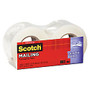 Scotch; Tear-By-Hand Tape, 2 inch; x 50 Yd., Clear, Pack Of 2