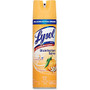 Lysol Citrus Disinfectant Spray - Aerosol - 0.15 gal (19 fl oz) - Citrus Meadow Scent - 12 / Carton - Clear