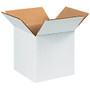 5in(L) x 5in(W) x 5in(D) - Corrugated White Shipping Boxes