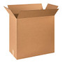 Office Wagon; Brand Corrugated Cartons, 24 inch; x 12 inch; x 24 inch;, Kraft, Pack Of 10
