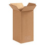 Office Wagon; Brand Corrugated Cartons, 4 inch; x 4 inch; x 8 inch;, Kraft, Pack Of 25