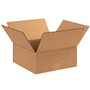 Office Wagon; Brand Flat Boxes, 12 inch; x 12 inch; x 5 inch;, Kraft, Pack Of 25