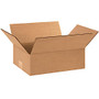 Office Wagon; Brand Flat Boxes, 12 inch; x 9 inch; x 4 inch;, Kraft, Pack Of 25