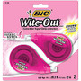 BIC; Wite-Out; EZ Correct; Correction Tape, 39 5/16', White, Pack Of 2