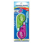 Paper Mate; Liquid Paper; DryLine; Mini Fashion Correction Tape, 1 Line x 197 inch;, Blue/Green, Pack Of 2