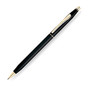 Cross; Classic; Century; Ballpoint Pen, Medium Point, 1.0 mm, Black/Gold Barrel, Black Ink