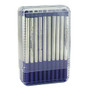 Monteverde; Ballpoint Refills For Sheaffer Ballpoint Pens, Medium Point, 0.7 mm, Blue/Black, Pack Of 50