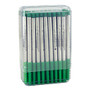 Monteverde; Ballpoint Refills For Sheaffer Ballpoint Pens, Medium Point, 0.7 mm, Green, Pack Of 50