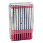 Monteverde; Ballpoint Refills For Sheaffer Ballpoint Pens, Medium Point, 0.7 mm, Red, Pack Of 50