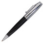 Monteverde; Invincia&trade; Chrome Ballpoint Pen, Medium Point, 0.8 mm, Black Barrel, Black Ink