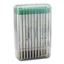 Monteverde; Soft Roll Parker; Style Ballpoint Refills, Medium Point, 0.7 mm, Green, Pack Of 50