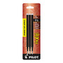 Pilot; FriXion Erasable Gel Pen Refills, Fine Point, 0.7 mm, Black Ink, Pack Of 3