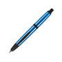 Pilot; Vanishing Point Fountain Pen With 14K Gold Nib, Broad Point, Metallic Blue Barrel, Black Ink