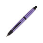 Pilot; Vanishing Point Fountain Pen, 18-Karat Gold Fine Nib Point, Metallic Purple Barrel, Black Ink