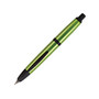 Pilot; Vanishing Point Metallic Green Fountain Pen With 18K Gold Nib, Broad Point, Green Barrel, Black Ink