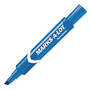 Avery Marks-A-Lot Regular Permanent Marker - Regular Point Type - 4.7625 mm Point Size - Chisel Point Style - Blue - Blue Plastic Barrel - 1 Dozen