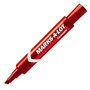 Avery Marks-A-Lot Regular Permanent Marker - Regular Point Type - 4.7625 mm Point Size - Chisel Point Style - Red - Red Plastic Barrel - 1 Dozen