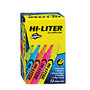 Avery; Hi-Liter; Desk-Style Highlighters, Assorted Fluorescent Colors, Box Of 12