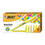 BIC; Brite Liner; Highlighters, Yellow, Box Of 12