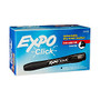 EXPO; Click Dry-Erase Markers, Chisel Tip, Black, Pack Of 12