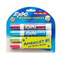 EXPO; Low-Odor Dry-Erase Markers, Chisel Point, Assorted Fashion Colors, Pack Of 4