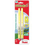 Pentel Handy-line S Retractable Highlighter - Chisel Point Style - Refillable - Yellow - Plastic Barrel - 2 / Pack