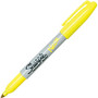 Sharpie Neon Fine Tip Permanent Markers - Fine Point Type - Neon Yellow - 12 / Box