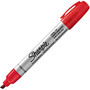Sharpie Professional Permanent Marker - Chisel Point Style - Red - Metal Barrel - 1 Dozen