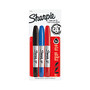 Sharpie Super Twin Tip Fine Point and Chisel Tip Permanent Markers, 3 Colored Markers