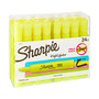 Sharpie; Accent; Tank-Style Highlighters, Fluorescent Yellow, Pack Of 24