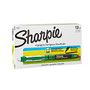 Sharpie; Liquid Accent; Pen-Style Highlighters, Fluorescent Green, Box Of 12