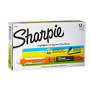 Sharpie; Liquid Accent; Pen-Style Highlighters, Fluorescent Orange, Box Of 12