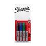 Sharpie; Mini Fine-Point Permanent Markers, Assorted Colors, Pack Of 4
