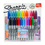 Sharpie; Permanent Fine-Point Markers, Assorted Colors, Pack Of 24