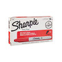 Sharpie; Permanent Fine-Point Markers, Red, Pack Of 12