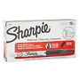 Sharpie; Retractable Permanent Markers, Ultra-Fine Point, Black, Pack Of 12