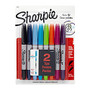 Sharpie; Twin-Tip Permanent Markers, Assorted Fashion Colors, Pack Of 8