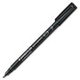 STAEDTLER Lumocolor Universal Pen, Fine Point, 0.6mm, Black Barrel, Black Ink, Box Of 10