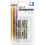 OIC Metallic All-metal Cutter Pencil Shrpnr - Handheld - Metal, Aluminum - Metallic Silver