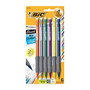 BIC; BICMatic Grip Mechanical Pencils, 0.7 mm, Assorted Barrel Colors, Pack Of 6