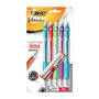 BIC; Velocity; Mechanical Pencils, 0.9 mm, Assorted Barrel Colors, Pack Of 5