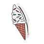 Divoga; Sweet Smarts Collection Ice Cream Cone Pencil Pouch, 9 5/16 inch;H x 3 15/16 inch;W x 2 3/16 inch;, Multicolor